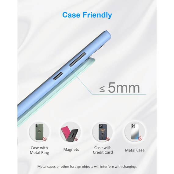 NANAMI Fast Wireless Charger, 15W Induktive Ladestation für Samsung Galaxy S26 S25 S24 S23 S22 Ultra Plus,Handy Ständer (mit 20W USB ladegerät PD Adapter) für iPhone 17 16 15 14 13 12 11 Pro Max XR