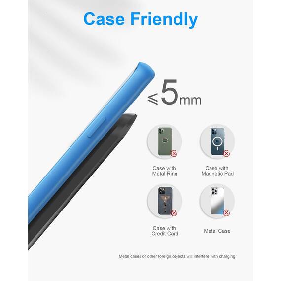 NANAMI Fast Wireless Charger,15W Induktive Ladestation mit 20W USB ladegerät für Samsung Galaxy S26/S25/S24/S23/S22/S21/S20/S10/S9,für iPhone 17/Air/16/15/14/13/12/11//X/XS/XR/8/8 Plus Google Pixel LG