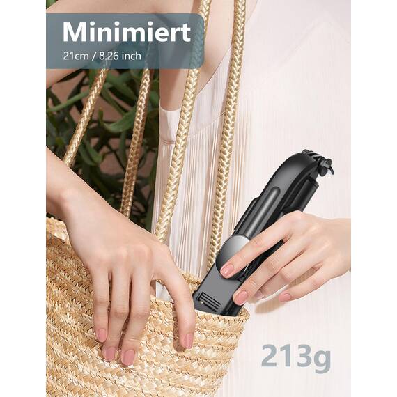 Selfiestick mit Stativ und Fernbedienung, 2 Fülllicht Handy Stativ für Smartphones, Handystativhalter Kompatibel mit iPhone, Android für Selfie, Video, Live-Streaming