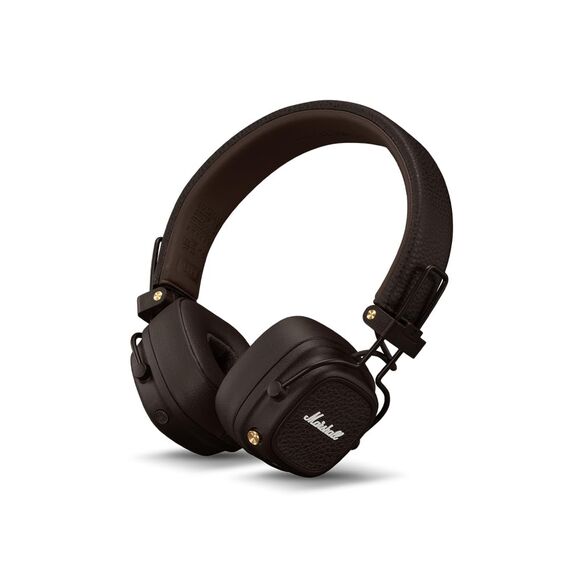 Marshall Major V Bluetooth Kopfhörer, 100 Stunden Spielzeit – Braun