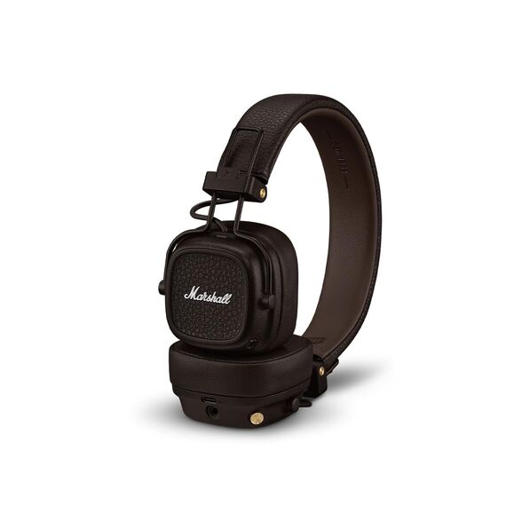 Marshall Major V Bluetooth Kopfhörer, 100 Stunden Spielzeit – Braun