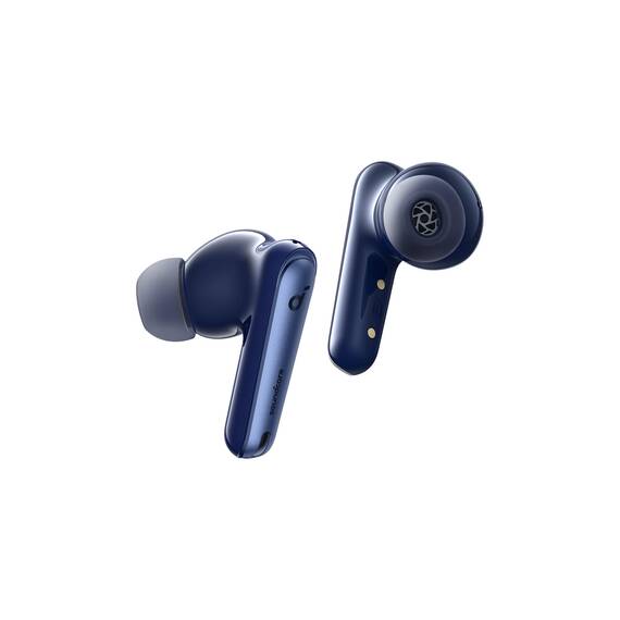 soundcore by Anker Liberty 4 NC Bluetooth-Kopfhörer mit Geräuschunterdrückung, 98,5% Noise Cancelling, Adaptive Geräuschunterdrückung für Ohren und Umgebung, Hi-Res Sound, 50H Wiedergabe (Blau)