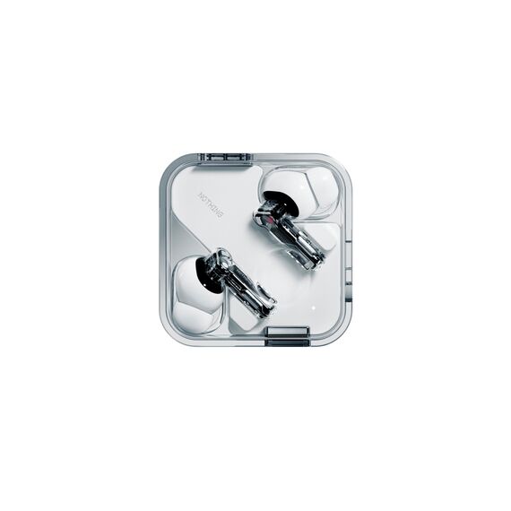 Nothing Ear kopfhörer kabellos Bluetooth mit Hi-Res-Audio, Aktive Geräuschunterdrückung, Fortgeschrittener Equalizer, und bis zu 40,5 Stunden Wiedergabezeit - Weiß