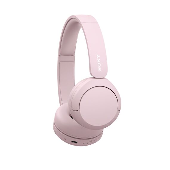 Sony WH-CH520 Kabelloser Bluetooth On-Ear-Kopfhörer, hohe Klangqualität, leichtes Design, bis zu 50 Stunden Akkulaufzeit, Schnellladung, EQ, klare Gesprächsqualität, iOS und Android - Rosa
