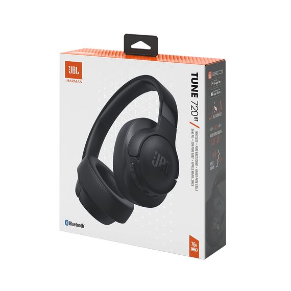 JBL Tune 720 BT Wireless Over-Ear-Kopfhörer – Mit JBL Pure Bass Sound, Bluetooth und leichtem, faltbarem Design – Bis zu 76 Stunden Musikwiedergabe – Schwarz
