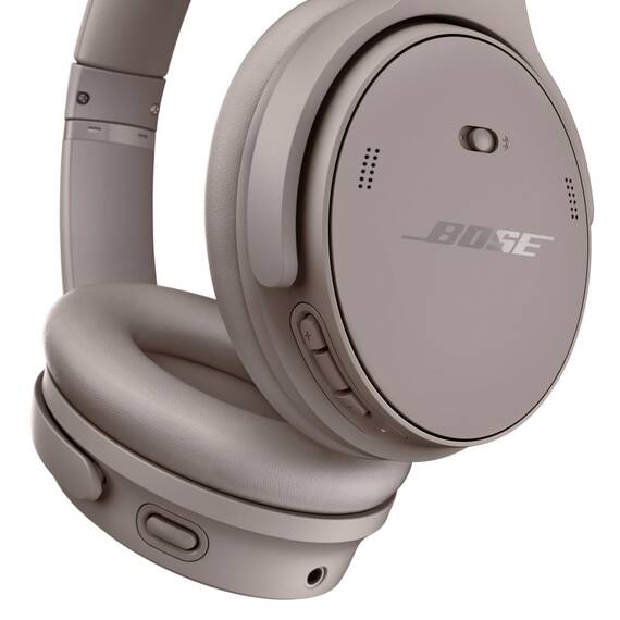 Bose QuietComfort Kabellose Kopfhörer mit Mikrofon und Noise-Cancelling, Bluetooth Over-Ear-Kopfhörer mit Noise-Cancelling, bis 24 Stunden Akkulaufzeit, Sandstein - Limited Edition