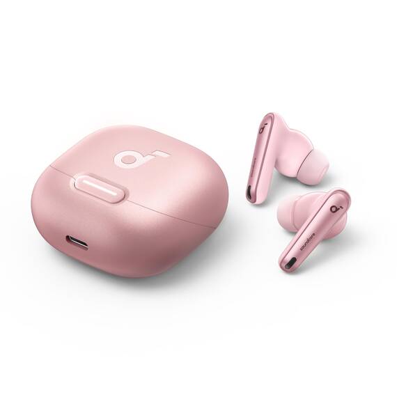 soundcore by Anker Liberty 4 NC Kabellose Earbuds mit Geräuschunterdrückung, 98,5% Noise Cancelling, Adaptive Geräuschunterdrückung für Ohren und Umgebung, Hi-Res Sound, 50H Wiedergabe (Rosa)