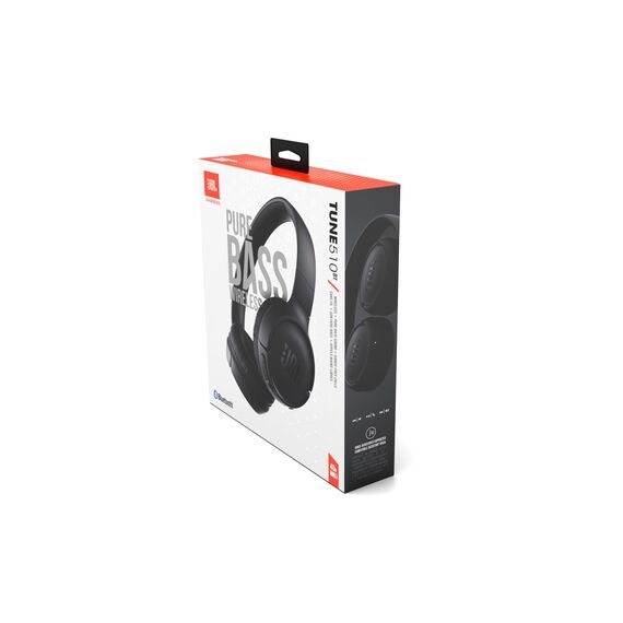 JBL Tune 510 BT – Bluetooth On-Ear Kopfhörer - Schwarz – Faltbare Headphones mit Freisprechfunktion – Kompatibel mit Sprachassistenten – Lange Laufzeit von bis zu 40 Stunden