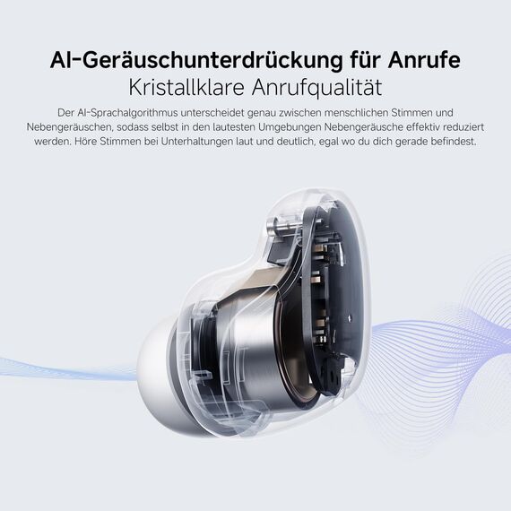 Redmi Buds 6 Play - In-Ear Kopfhörer, 36h Akkulaufzeit, 10mm Dynamik-Treiber mit 4 EQ-Einstellungen, AI-Geräuschunterdrückung für Anrufe, Bluetooth 5.4, Schnellladen für 3h Musik in 10 Minuten, Black