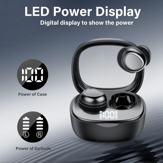 Doubc Schlafkopfhörer Bluetooth 5.4 Mini Kopfhörer, 2025 Neue in Ear Kopfhörer Kabellos mit 25 Stunden Akkulaufzeit, Weiche Ohrhörer Schlafen Sleepbuds, Sanfter Klang Bequem Tragen ohne Druckgefühl
