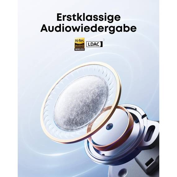 soundcore Liberty 5 by Anker, kabellose Earbuds mit Noise Cancelling, 2X stärkere Stimmreduktion, ANC in Echtzeit, Schnellladen, Dolby Audio, klare KI-Telefonate mit 6 Mics, Lange Akkulaufzeit