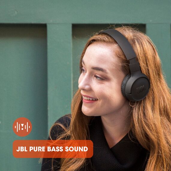 JBL Tune 510 BT – Bluetooth On-Ear Kopfhörer - Schwarz – Faltbare Headphones mit Freisprechfunktion – Kompatibel mit Sprachassistenten – Lange Laufzeit von bis zu 40 Stunden