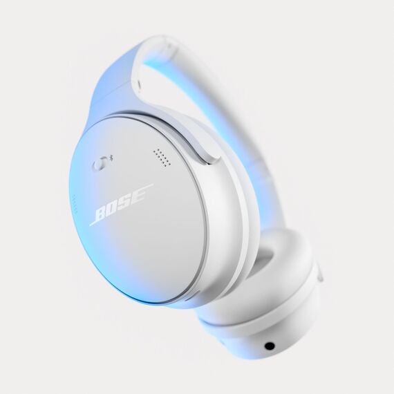 Bose QuietComfort Kabellose Kopfhörer mit Mikrofon und Noise-Cancelling, Bluetooth Over-Ear-Kopfhörer mit Noise-Cancelling, bis 24 Stunden Akkulaufzeit, Rauchweiß