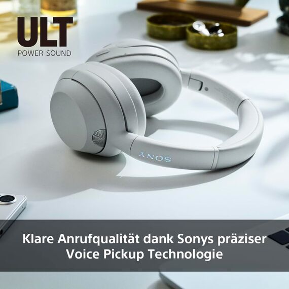 Sony ULT WEAR - Kabellose Kopfhörer mit Noise Cancelling, ULT Power Sound, ultimativer Deep Bass, selbem Prozessor wie WH-1000XM5, klare Anrufe, 30 Stunden Akkulaufzeit, iOS und Android - Schwarz