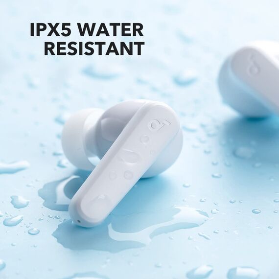 soundcore by Anker P20i Kabellose Bluetooth Kopfhörer in-Ear, 10mm Treiber, Bluetooth 5.3, Anpassbarer EQ, 30 Std. Spielzeit, IPX5 wasserfest, 2 Mikros mit KI, einzeln verwendbar (Weiß)