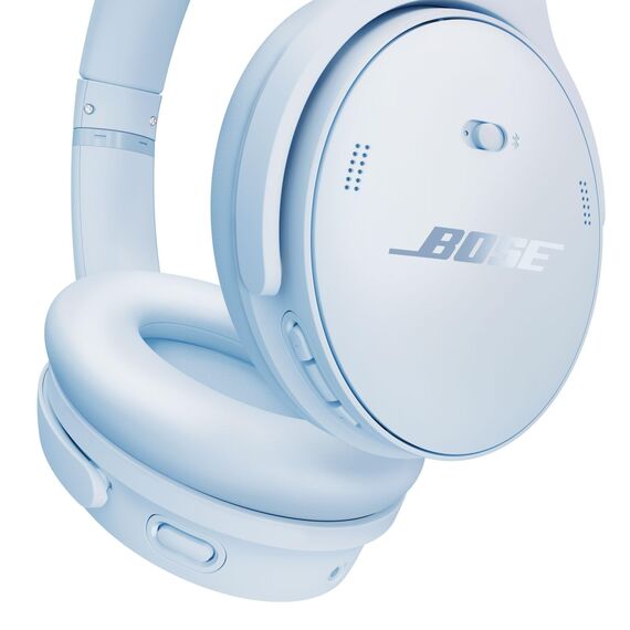 Bose QuietComfort Kabellose Kopfhörer mit Mikrofon und Noise-Cancelling, Bluetooth-Over-Ear-Kopfhörer, Audiophile Kopfhörer, On-Ear-Kopfhörer mit Noise-Cancelling, bis 24 Std. Akkulaufzeit, Eisblau
