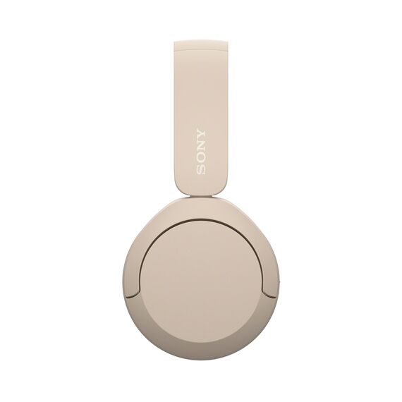 Sony WH-CH520 Kabelloser Bluetooth On-Ear-Kopfhörer, hohe Klangqualität, leichtes Design, bis zu 50 Stunden Akkulaufzeit, Schnellladung, EQ, klare Gesprächsqualität, iOS & Android - Beige