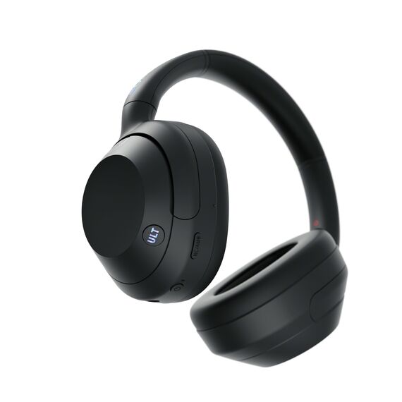 Sony ULT WEAR - Kabellose Kopfhörer mit Noise Cancelling, ULT Power Sound, ultimativer Deep Bass, selbem Prozessor wie WH-1000XM5, klare Anrufe, 30 Stunden Akkulaufzeit, iOS und Android - Schwarz