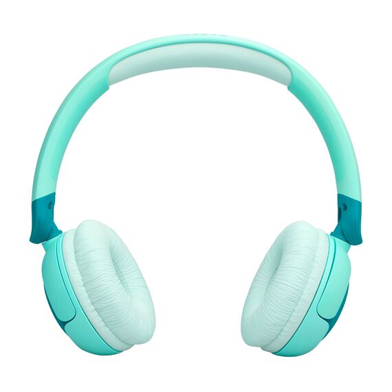 JBL Junior 320 BT, Kabellose On-Ear Bluetooth-Kopfhörer mit eingebautem Mikrofon für Kinder, 50 h Wiedergabe, JBL Safe Sound, geringer Lautstärke, einfacher Bedienung und Sticker-Set, Grün