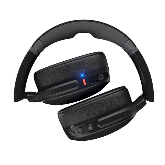 Skullcandy Crusher Evo Wireless Bluetooth-Kopfhörer mit zusätzlichem USB-C-Ladekabel, multisensorischem Bass, schallisolierender Over-Ear-Passform, 40 Stunden Akkulaufzeit - Schwarz