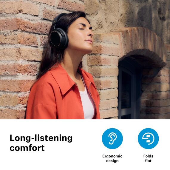 Sennheiser ACCENTUM Special Edition - ACCENTUM Bluetooth-Kopfhörer und BTD 600 Bluetooth-Dongle - 50 Stunden Akkulaufzeit, hybride ANC-Technologie, Dongle mit USB-A-/USB-C-Adapter - Schwarz/Kupfer