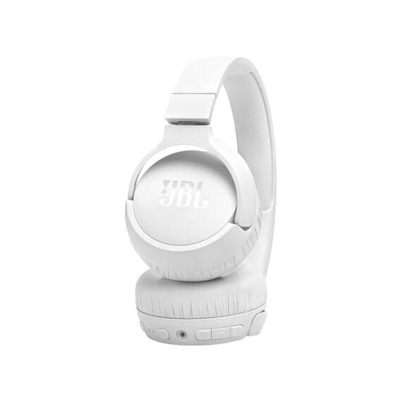 JBL Tune 770 NC – Kabellose Over-Ear-Kopfhörer mit adaptivem Noise-Cancelling und faltbarem Design – Bis zu 70 Stunden Akkulaufzeit mit Schnellladefunktion – Weiß