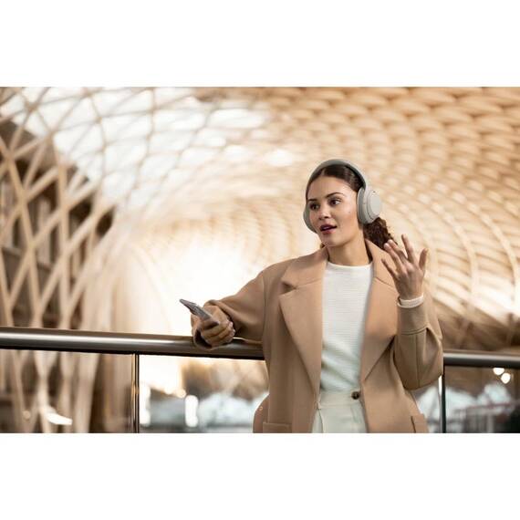 Sony WH-1000XM4 kabellose Bluetooth Noise Cancelling Kopfhörer (30h Akku, Touch Sensor, Headphones Connect App, Schnellladefunktion, optimiert für Amazon Alexa, Headset mit Mikrofon) Silber