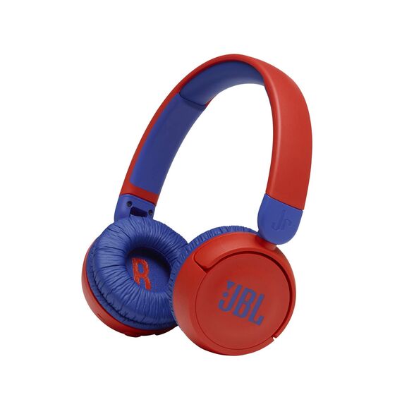 JBL Jr310 BT On-Ear Kinder-Kopfhörer - Rot-Blau – Kabellose Bluetooth-Ohrhörer mit Headset und Fernbedienung – Ideal für Schule und Freizeit