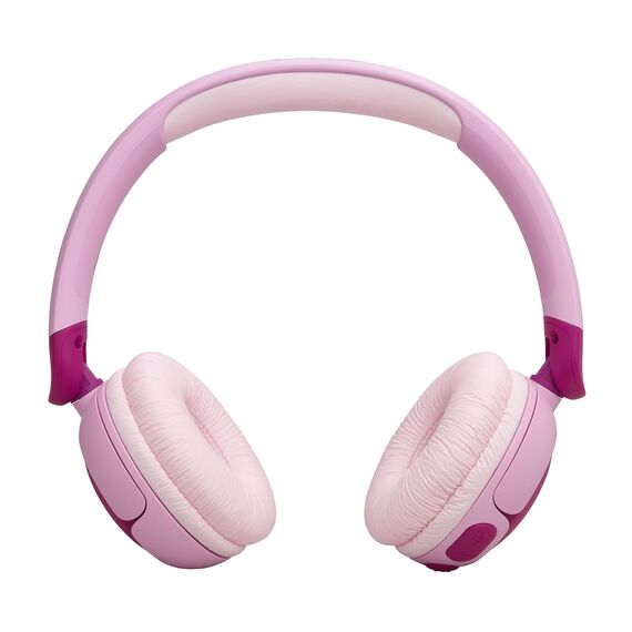 JBL Junior 320 BT, Kabellose On-Ear Bluetooth-Kopfhörer mit eingebautem Mikrofon für Kinder, 50 h Wiedergabe, JBL Safe Sound, geringer Lautstärke, einfacher Bedienung und Sticker-Set, Lila