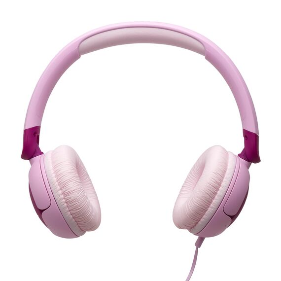 JBL Junior 320, On-Ear-Kopfhörer mit Kabel und eingebautem Mikrofon für Kinder, JBL Safe Sound, niedriger Lautstärke, 12 mm Soft Pad und Sticker-Set, tragbares Design, Lila