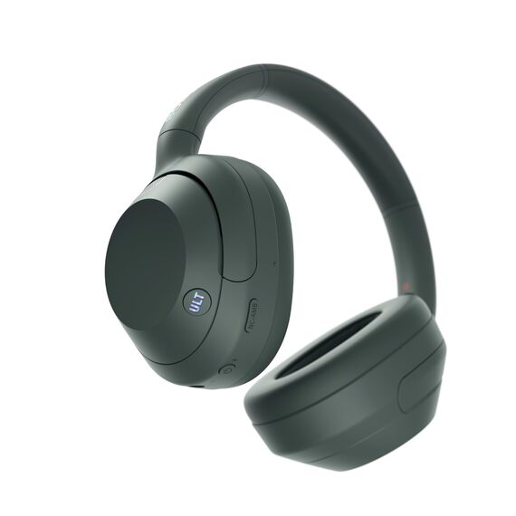 Sony ULT WEAR - Kabellose Kopfhörer mit Noise Cancelling, ULT Power Sound, ultimativer Deep Bass, selbem Prozessor wie WH-1000XM5, klare Anrufe, 30 Stunden Akkulaufzeit, iOS und Android - Forest-Gray