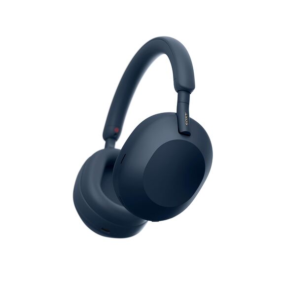Sony WH-1000XM5 Kabelloser Premium-Kopfhörer mit Noise Cancelling, Bluetooth, kristallklare Anrufqualität, Hi-Res-Audio, bis zu 30 Std Akkulaufzeit , inkl. Hardcase , iOS & Android - Midnight Blue
