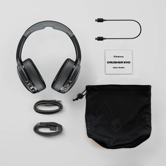 Skullcandy Crusher Evo Over-Ear Wireless-Kopfhörer mit Sensory Bass, 40 Std. Akkulaufzeit, Extra Charging Cable, Mikro, kompatibel mit iPhone, Android und Bluetooth-Geräten, Bone