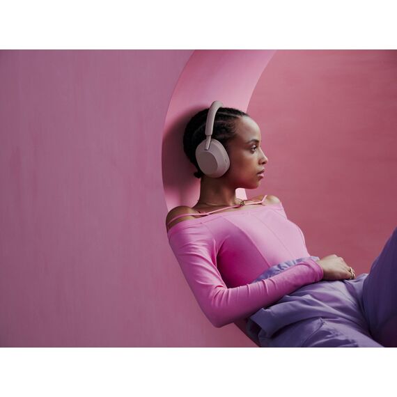 Sony WH-1000XM5 Kabelloser Premium-Kopfhörer mit Noise Cancelling, Bluetooth, kristallklare Anrufqualität, Hi-Res-Audio, bis zu 30 Std Akkulaufzeit, inkl. Hardcase, iOS & Android - Smoky Pink