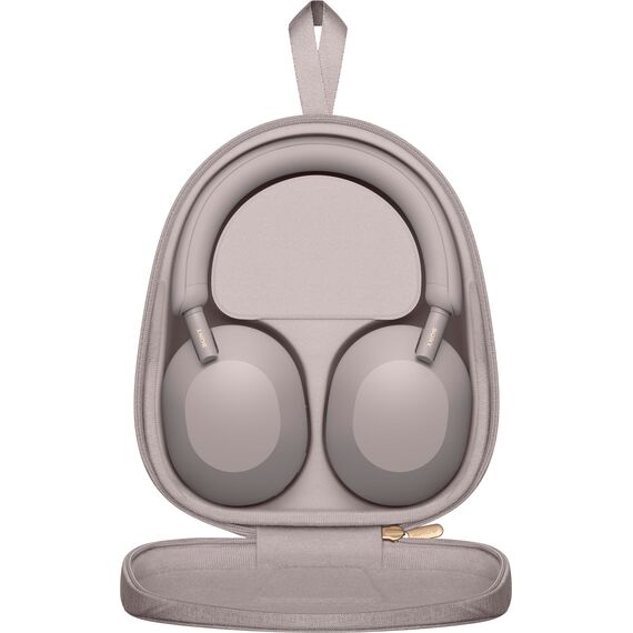 Sony WH-1000XM5 Kabelloser Premium-Kopfhörer mit Noise Cancelling, Bluetooth, kristallklare Anrufqualität, Hi-Res-Audio, bis zu 30 Std Akkulaufzeit, inkl. Hardcase, iOS & Android - Smoky Pink
