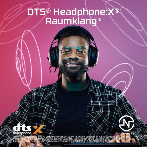 HyperX Cloud III S – Kabelloses Gaming-Headset, Multiplattform, 2,4 GHz, Bluetooth, Akkulaufzeit bis zu 120 Stunden, 2,4 GHz, 53-mm-Neigungstreiber, 10-mm-abnehmbares Mikrofon – Weiß