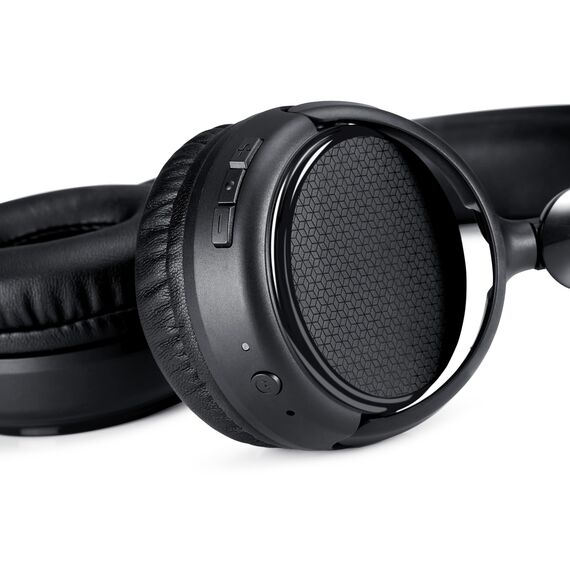 Amazon Basics kabellose Bluetooth 5.1-Over-Ear-Kopfhörer, 35 Stunden Spielzeit, leicht, verstellbar, für Reisen, Büro, Mobiltelefon, PC, schwarz