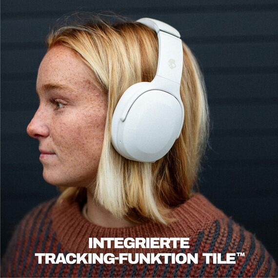 Skullcandy Crusher Evo Over-Ear Wireless-Kopfhörer mit Sensory Bass, 40 Std. Akkulaufzeit, Extra Charging Cable, Mikro, kompatibel mit iPhone, Android und Bluetooth-Geräten, Bone