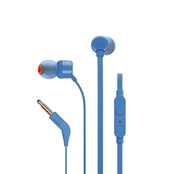 JBL T110 Pure Bass In-Ear-Kopfhörer, Blau