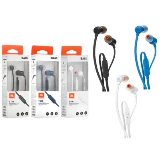 JBL T110 Pure Bass In-Ear-Kopfhörer, Blau