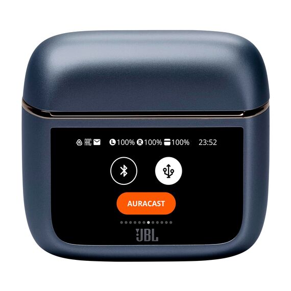 JBL Tour Pro 3, True Wireless Bluetooth-Kopfhörer mit intelligenter Ladebox, 40 h Akkulaufzeit, True Adaptive Noise Cancelling 2.0 und JBL Spatial 360 Sound mit Head Tracking, Blau