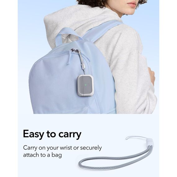 ESR für Airpods Pro 2 Hülle (2023/2022/2019), kompatibel mit AirPods Pro 2./1. Generation, MagSafe Ready, Magnetischer Deckel, USB-C/Lightning Kabel, Hybrid Sturzschutz, Schwarz