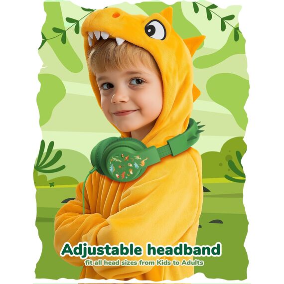 iClever Kinder Kopfhörer, Kinderkopfhörer mit Kabel 85dBA Sichere Lautstärke, HS19S Stereo-Sound Over Ear Kopfhörer für Kinder, Hi-Fi Klang, 3,5 mm kabelgebundene, Faltbare Kopfhörer für iPad/Computer