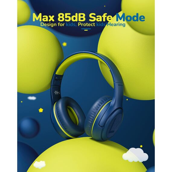 awatrue Kinder Kopfhörer[2 Pack], Kabel Kinderkopfhörer mit Mikrofon, Kopfhörer Kinder für Schule/Reisen/PC/Tablet, 85/94dB Lautstärkenbegrenzer, Stereo Sound, Faltbare, Einstellbar, Audio-Sharing
