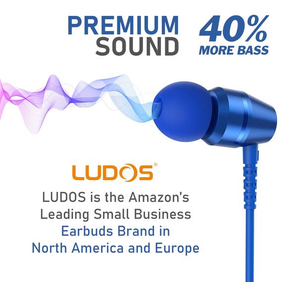 LUDOS OMNITONE USB C Kopfhörer, 5 Jahre Garantie für iPhone 17 16 15 Pro Max Plus Air Samsung Galaxy S24 S23 Ultra S22 S21 FE S20 A53 A54, USB Typ C Ohrhörer mit Mikrofon In-Ear mit Kabel für iPad