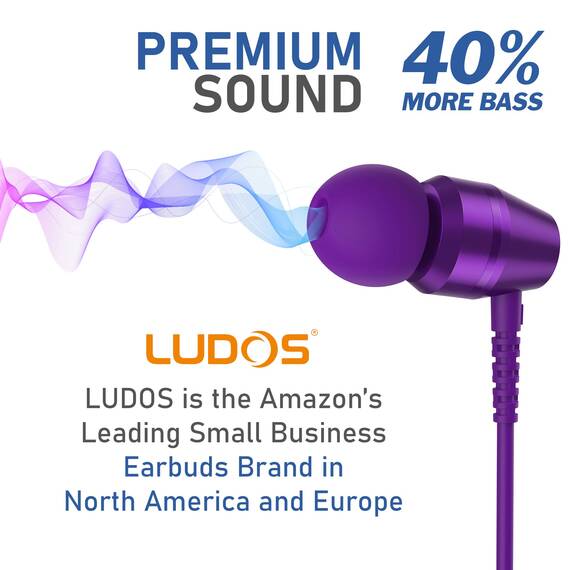 LUDOS OMNITONE USB C Kopfhörer, 5 Jahre Garantie für iPhone 17 16 15 Pro Max Plus Air Samsung Galaxy S24 S23 Ultra S22 S21 FE S20 A53 A54, USB Typ C Ohrhörer mit Mikrofon In-Ear mit Kabel für iPad