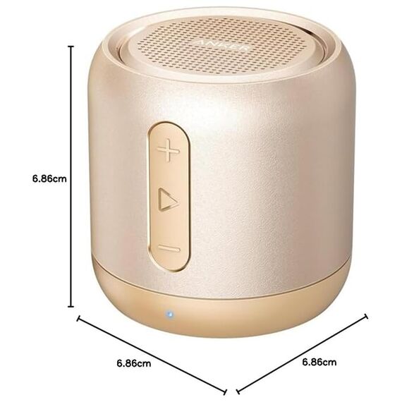 Anker Soundcore Mini Bluetooth Lautsprecher mit 15 Stunden Spielzeit, Fantastischer Sound, 20 Meter Bluetooth Reichweite, FM Radio und intensiver Bass