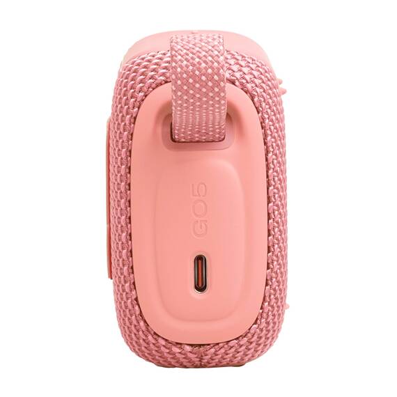 JBL GO 5 Ultra‑tragbarer Bluetooth‑Lautsprecher mit großem JBL Pro Sound und kräftigem Bass, AirTouch‑Pairing, wasserdichtes Design, 10 Stunden Wiedergabezeit, Rosa