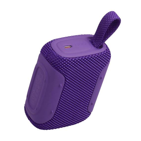 JBL GO 5 Ultra‑tragbarer Bluetooth‑Lautsprecher mit großem JBL Pro Sound und kräftigem Bass, AirTouch‑Pairing, wasserdichtes Design, 10 Stunden Wiedergabezeit, Lila