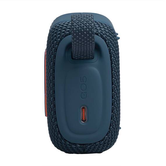 JBL GO 5 Ultra‑tragbarer Bluetooth‑Lautsprecher mit großem JBL Pro Sound und kräftigem Bass, AirTouch‑Pairing, wasserdichtes Design, 10 Stunden Wiedergabezeit, Blau